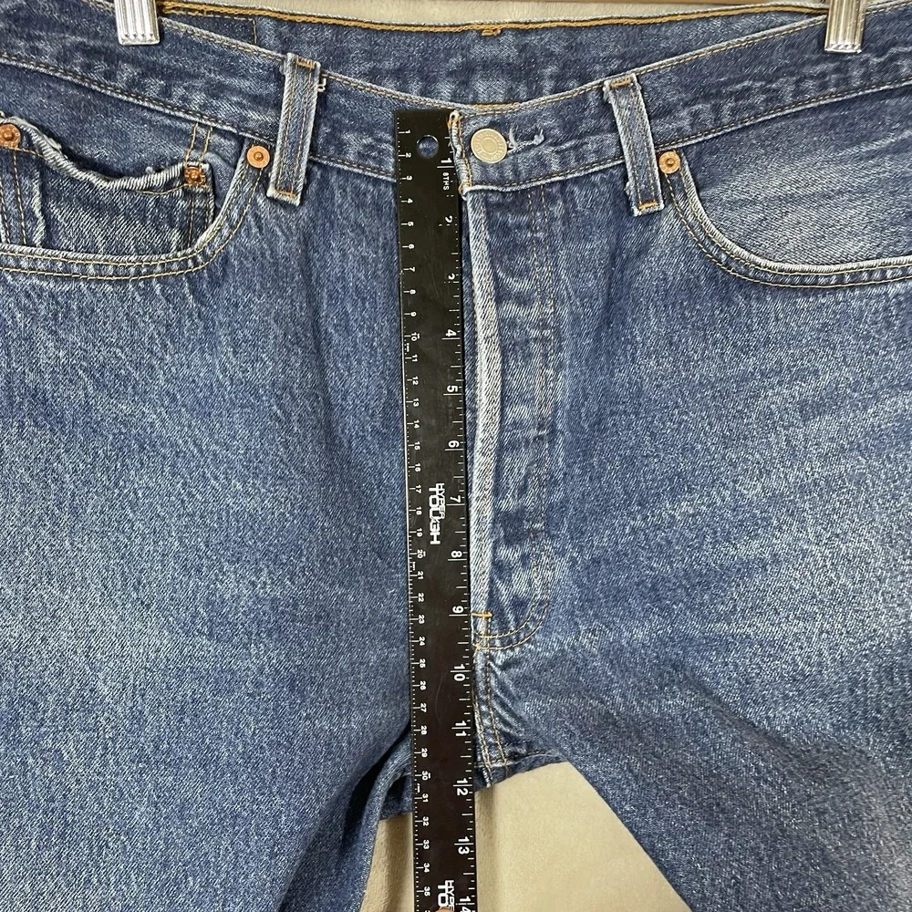Vtg Y2K Levis 501xx Jeans Mens 36x31 (fit 33x27) 501 0000 Dark Wash Whisker